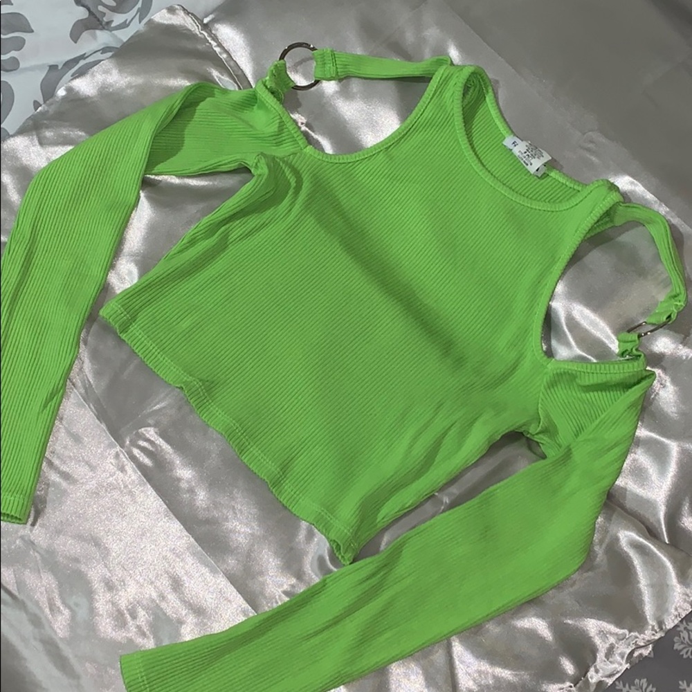 Neon Green Crop Top